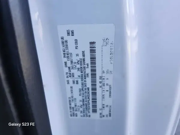 1FTEX1EP5JKE26348 2018 FORD F-150 - Image 1