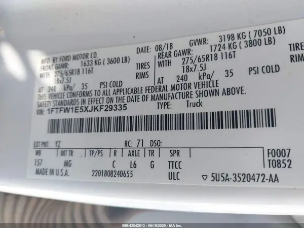 1FTFW1E5XJKF29335 2018 FORD F-150 - Image 8