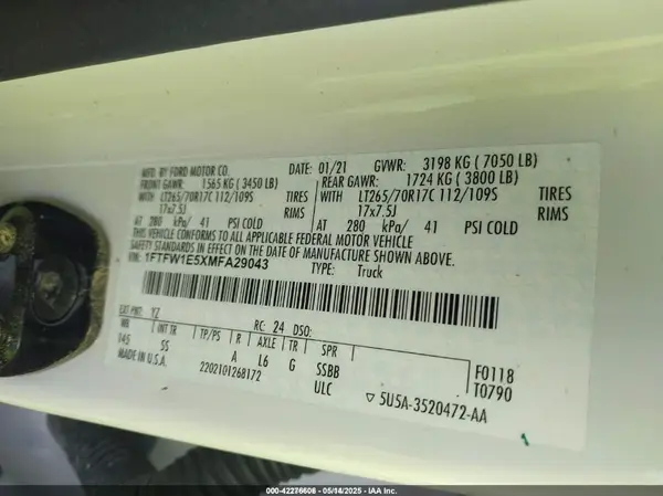 1FTFW1E5XMFA29043 2021 FORD F-150 - Image 8