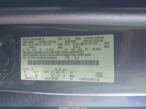 1FTFW1RGXHFA63243 2017 FORD F-150 - Image 8