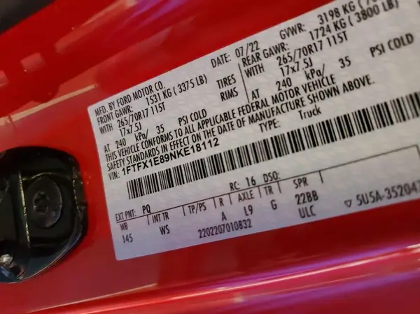 1FTFX1E89NKE18112 2022 FORD F-150 - Image 1