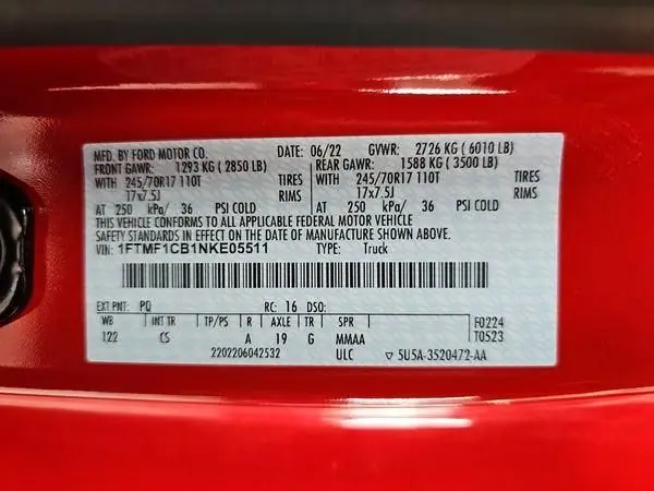 1FTMF1CB1NKE05511 2022 FORD F-150 - Image 8