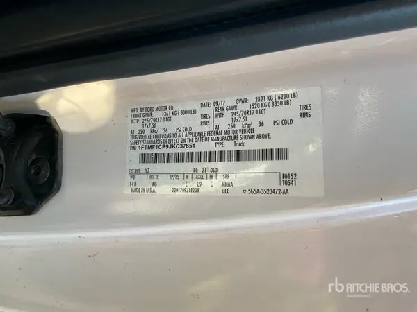 1FTMF1CP9JKC37851 2018 FORD F-150 - Image 1