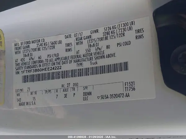1FTRF3B60HEE24222 2017 FORD F350 - Image 8