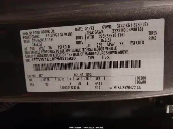 1FTVW1EL8PWG15920 2023 FORD F-150 - Image 8