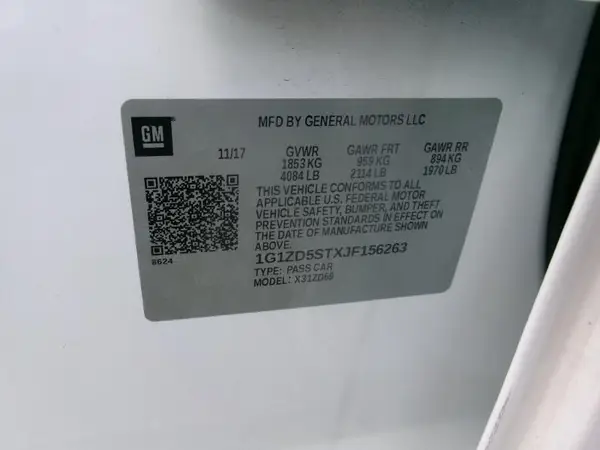 1G1ZD5STXJF156263 2018 CHEVROLET MALIBU - Image 2