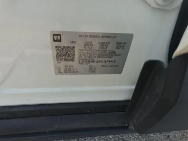 1GNERMKW6NJ174443 2022 CHEVROLET TRAVERSE - Image 8