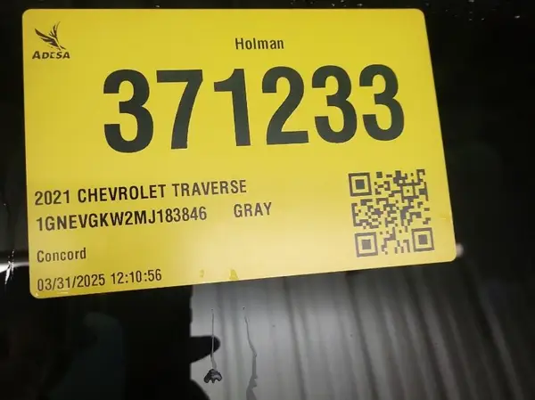 1GNEVGKW2MJ183846 2021 CHEVROLET TRAVERSE - Image 2
