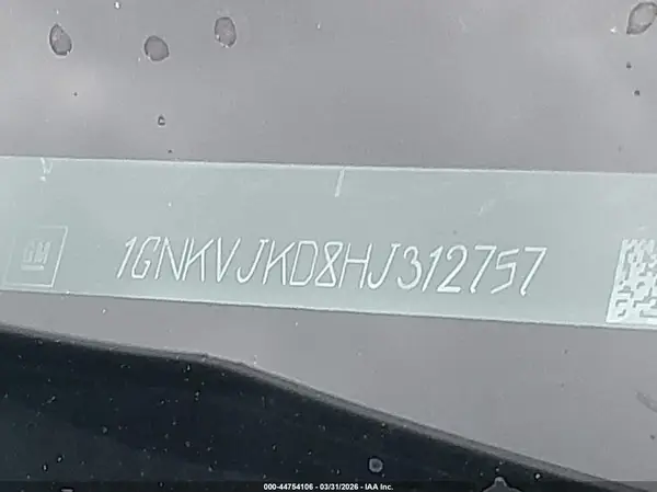 1GNKVJKD8HJ312757 2017 CHEVROLET TRAVERSE - Image 8