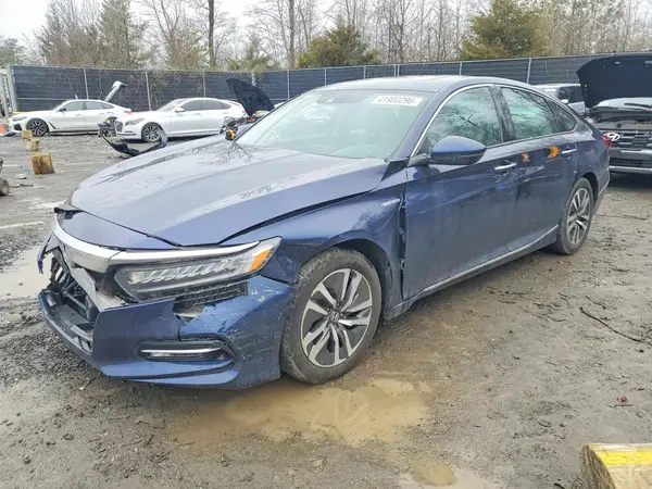 1HGCV3F9XJA016662 VIN - 2018 HONDA ACCORD TOURING HYBRID BLUE 2.0L