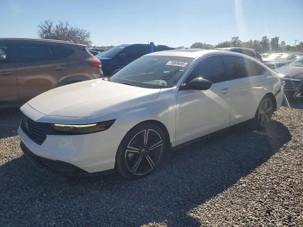 1HGCY2F58PA058822 VIN - 2023 HONDA ACCORD HYBRID SPORT WHITE 2.0L