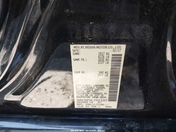 1N4AL3AP1HC202502 2017 NISSAN ALTIMA - Image 8
