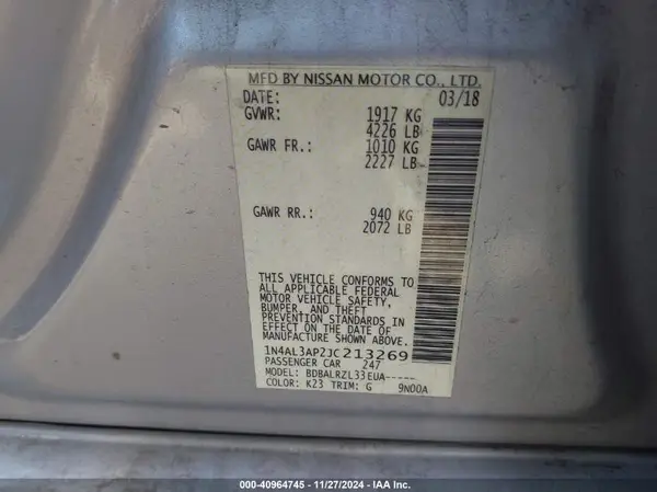 1N4AL3AP2JC213269 2018 NISSAN ALTIMA - Image 8