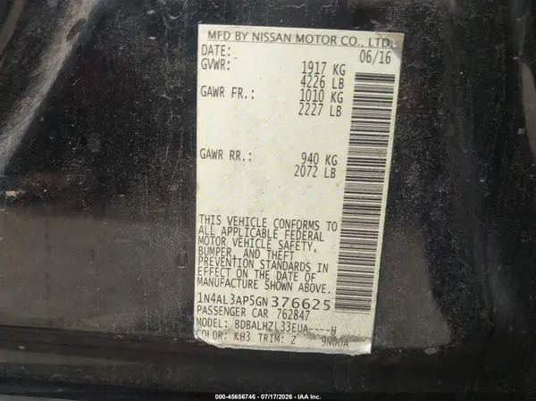 1N4AL3AP5GN376625 2016 NISSAN ALTIMA - Image 8