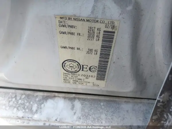 1N4AL3AP7JC203482 2018 NISSAN ALTIMA - Image 8