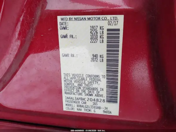 1N4AL3AP8HC204828 2017 NISSAN ALTIMA - Image 8