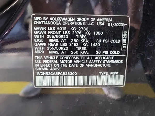 1V2HR2CA5PC528200 2023 VOLKSWAGEN ATLAS - Image 8