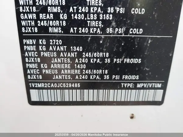1V2MR2CA0JC529485 2018 VOLKSWAGEN ATLAS - Image 8