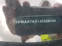 1VWAA7A31JC028793 2018 VOLKSWAGEN PASSAT