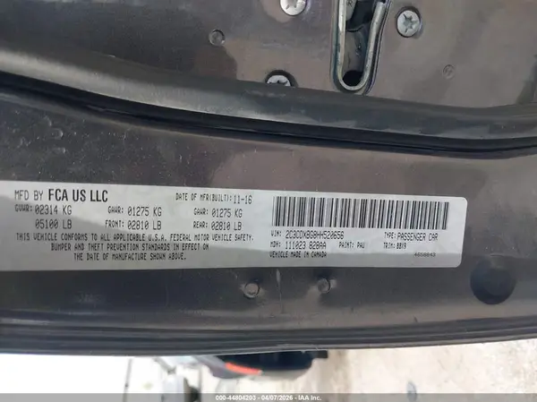 2C3CDXBG8HH520656 2017 DODGE CHARGER - Image 8