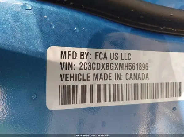 2C3CDXBGXMH561896 2021 DODGE CHARGER - Image 8