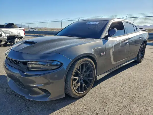 2C3CDXGJ2JH223649 VIN - 2018 DODGE CHARGER R/T 392 GREY 6.4L 8