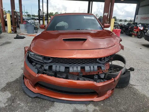 2C3CDXGJ3LH183858 VIN - 2020 DODGE CHARGER SCAT PACK ORANGE 6.4L 8
