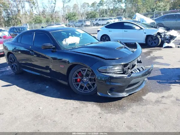 1632 STH '20 DODGE CHARGER HELLCAT 2C3CDXGJ0LH157606 VIN - 2020 DODGE CHARGER SCAT PACK RWD BLACK 6.4