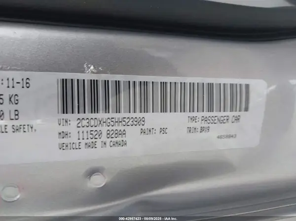 2C3CDXHG5HH523909 2017 DODGE CHARGER - Image 8