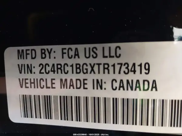 2C4RC1BGXTR173419 2026 CHRYSLER PACIFICA - Image 5