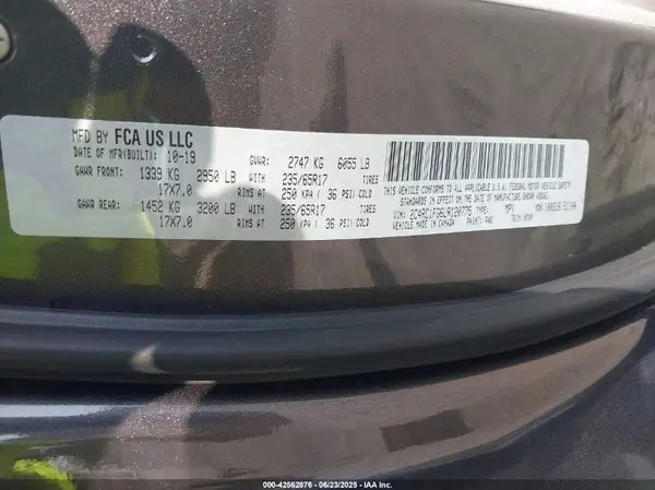2C4RC1FG6LR120775 2020 CHRYSLER PACIFICA - Image 8