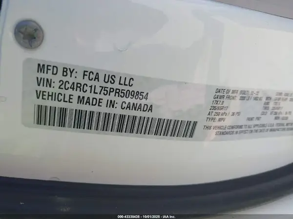 2C4RC1L75PR509854 2023 CHRYSLER PACIFICA - Image 8