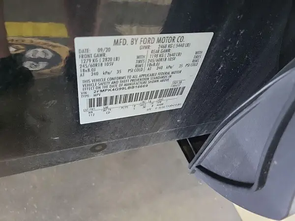 2FMPK4G99LBB16669 2020 FORD EDGE - Image 1