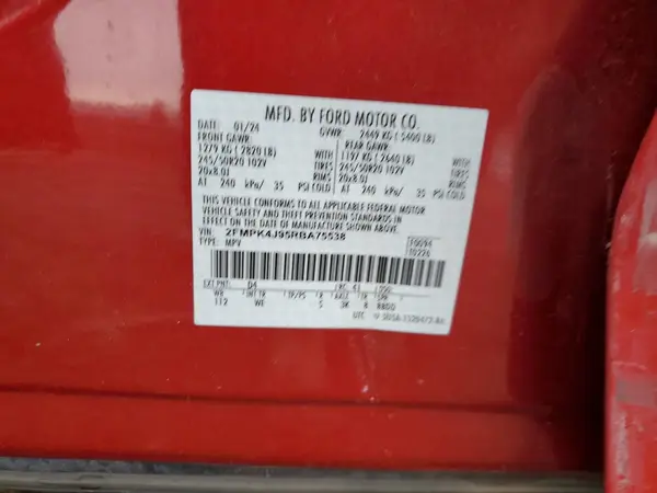 2FMPK4J95RBA75538 2024 FORD EDGE - Image 3