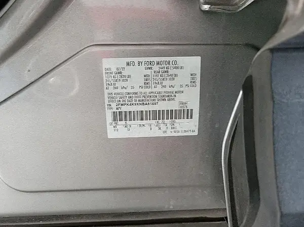 2FMPK4K9XNBA81697 2022 FORD EDGE - Image 1