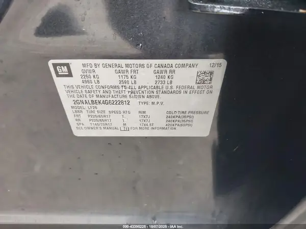 2GNALBEK4G6222812 2016 CHEVROLET EQUINOX - Image 8