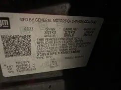 2GNAXFEVXN6134656 2022 CHEVROLET EQUINOX