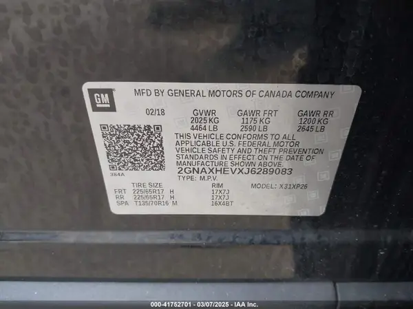 2GNAXHEVXJ6289083 2018 CHEVROLET EQUINOX - Image 8