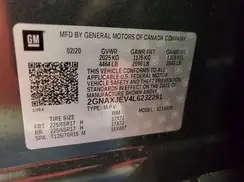 2GNAXJEV4L6232291 2020 CHEVROLET EQUINOX