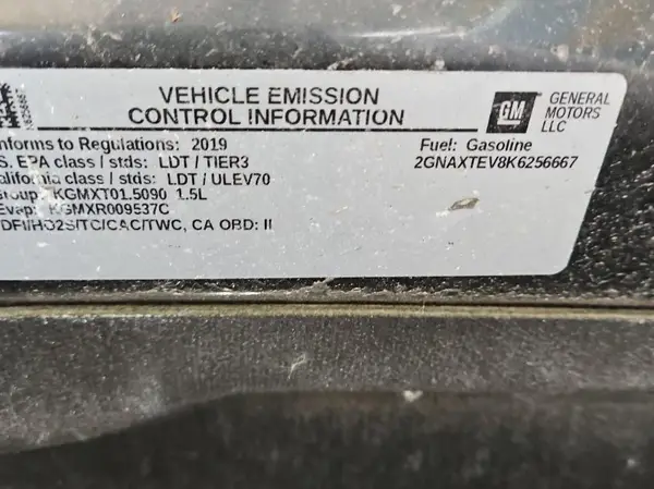 2GNAXTEV8K6256667 2019 CHEVROLET EQUINOX - Image 2