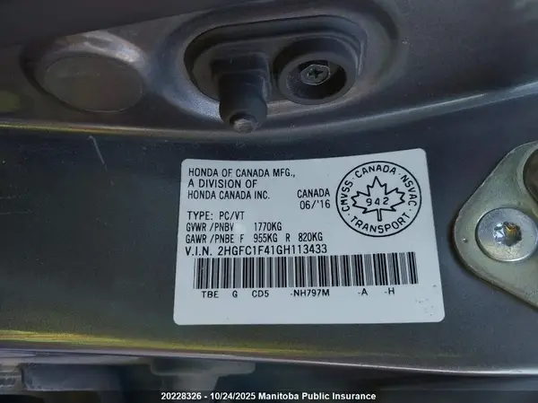 2HGFC1F41GH113433 2016 HONDA CIVIC - Image 8