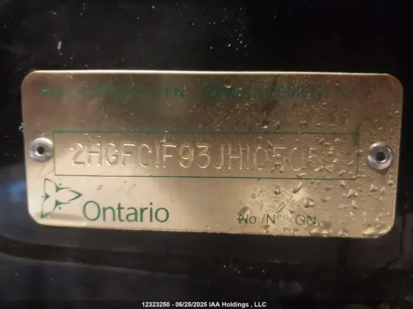 2HGFC1F93JH105059 2018 HONDA CIVIC - Image 8