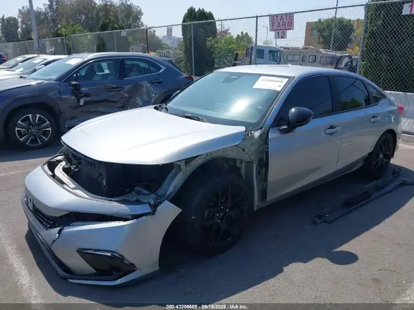 2HGFE2F58NH593539 2022 HONDA CIVIC - Image 2