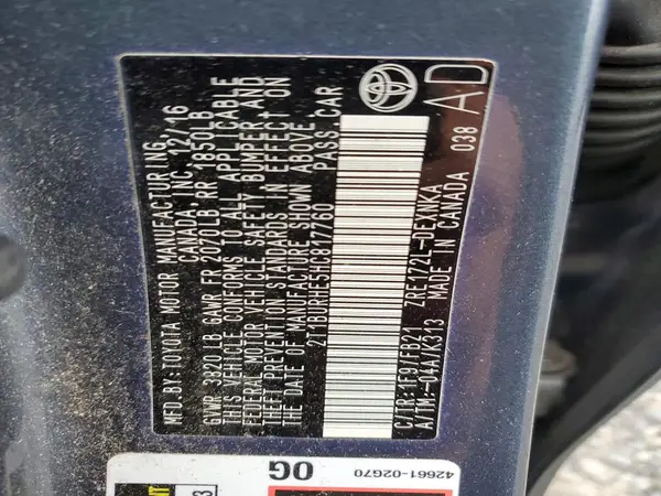 2T1BURHE5HC817760 2017 TOYOTA COROLLA - Image 6