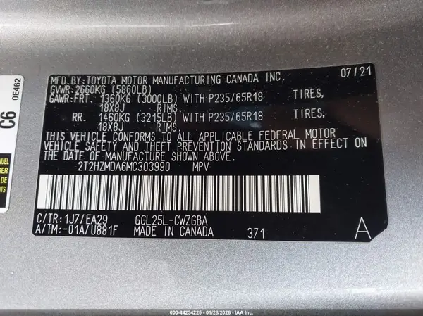 2T2HZMDA6MC303990 2021 LEXUS RX - Image 8