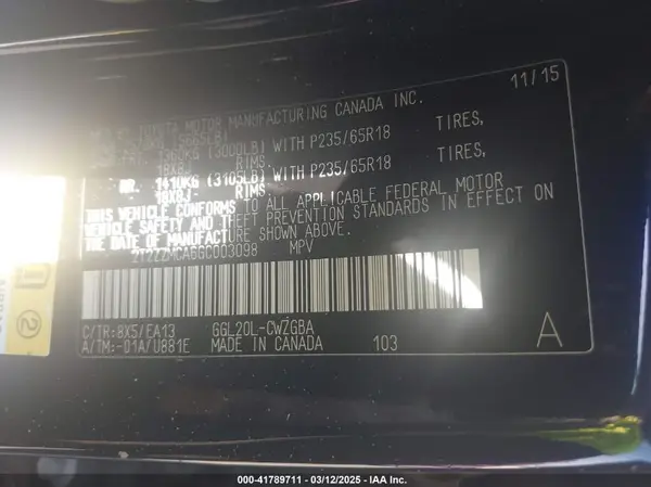 2T2ZZMCA6GC003098 2016 LEXUS RX - Image 8