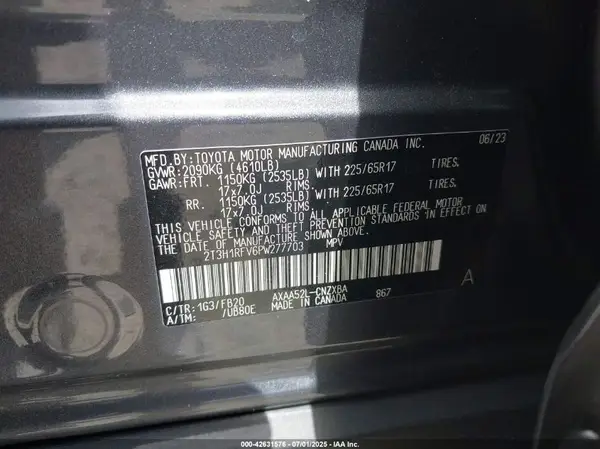 2T3H1RFV6PW277703 2023 TOYOTA RAV 4 - Image 8