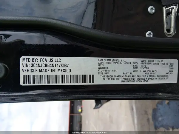 3C4NJCBB4NT178037 2022 JEEP COMPASS - Image 7