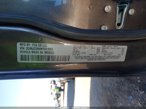 3C4NJCEB4MT571563 2021 JEEP COMPASS - Image 8