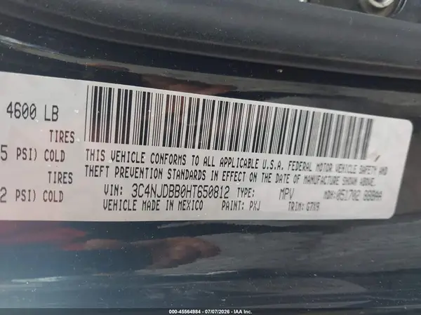 3C4NJDBB0HT650812 2017 JEEP COMPASS - Image 8